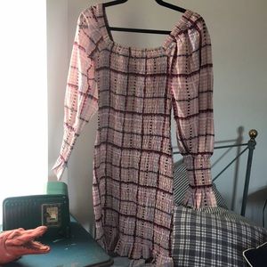 Ganni  plaid dress